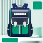 Stylish School Backpack with Multi-Color Stripes