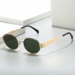 Trendy Oval Sunglasses with a Modern Edge