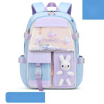 Bunny School Backpacks for Girls – Glitter & Plush Charm