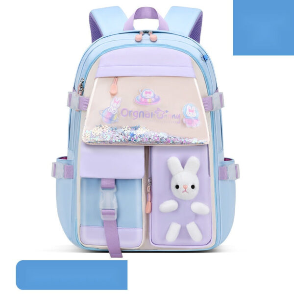 Bunny School Backpacks for Girls – Glitter & Plush Charm