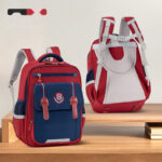 Classic School Backpacks for Kids – Elegant Badge Design