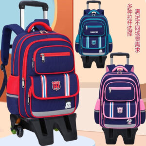 Kids’ Rolling School Backpack – Sporty & Durable