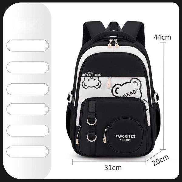 Cute Bear Kids' School Backpack – Spacious & Stylish