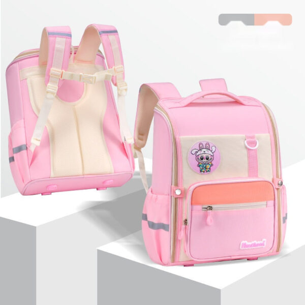Cartoon-Themed School Backpacks for Kids – With Fun Character Badges