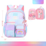 Rainbow Gradient Kids Backpack – Cute & Colorful Design