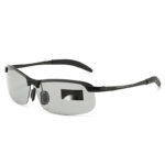Trendy Half-Frame Color-Changing Sunglasses