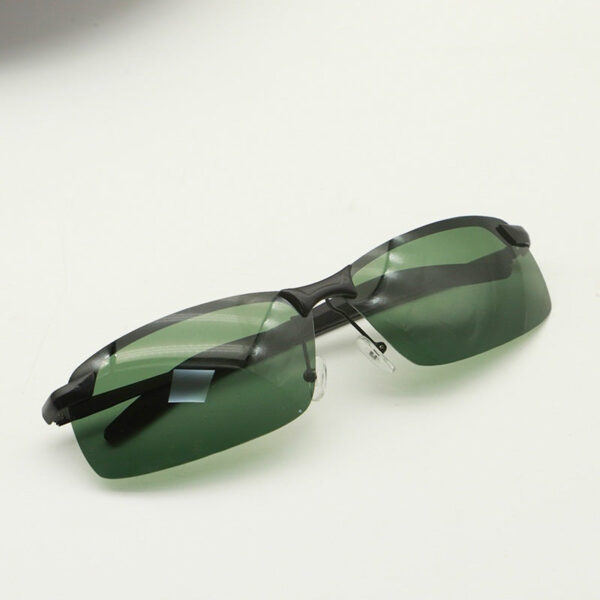 Trendy Half-Frame Color-Changing Sunglasses