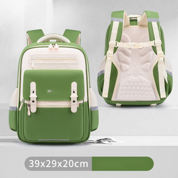 Modern Color-Block School Backpacks – Warm & Minimal Design