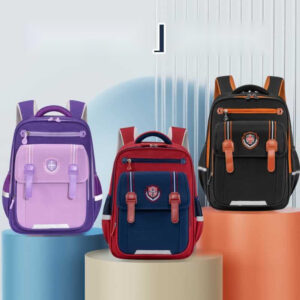 Classic School Backpacks for Kids – Elegant Badge Design