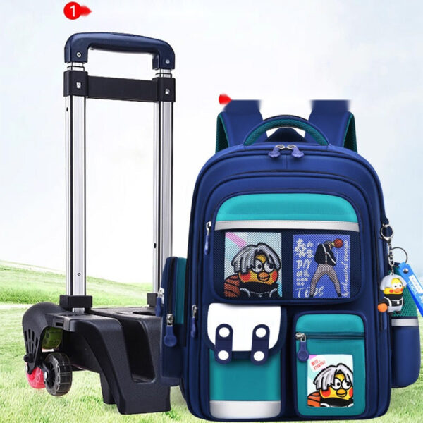 2-in-1 Trolley School Bags for Kids