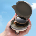 Retro Folding Sunglasses with Integrated Fit