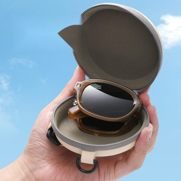 Retro Folding Sunglasses with Integrated Fit