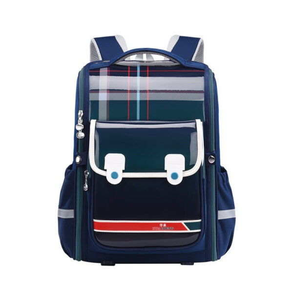 Glossy Gradient Checkered School Backpacks – Bold & Trendy for Kids