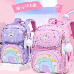 Rainbow Unicorn School Backpacks for Girls