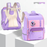 Cartoon-Themed School Backpacks for Kids – With Fun Character Badges