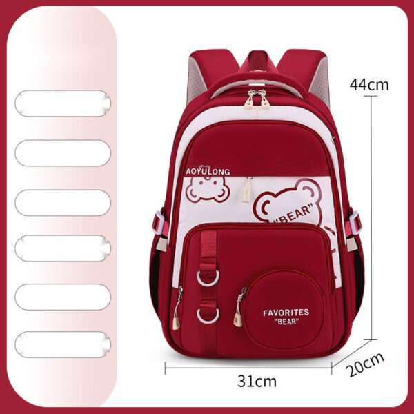 Cute Bear Kids' School Backpack – Spacious & Stylish