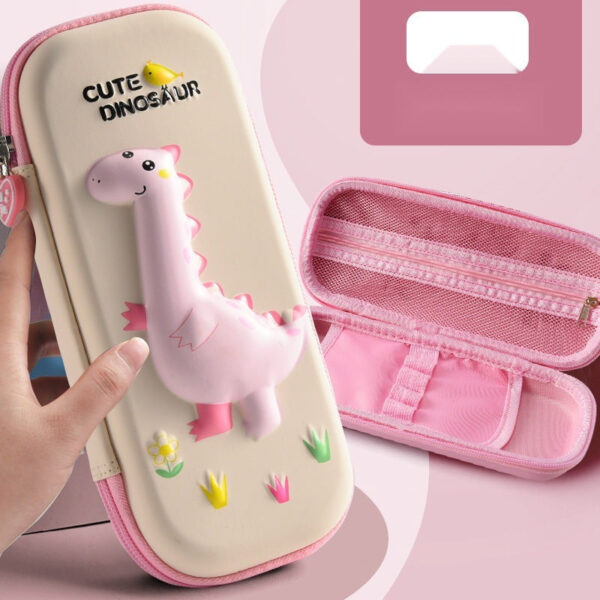 3D Cartoon Zipper Pencil Case for Kids