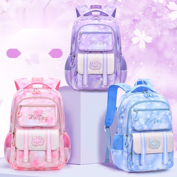Pastel Floral School Backpacks