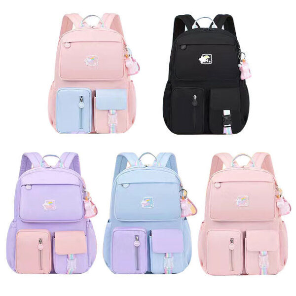New Ultra-Light Girls' School Backpack – Spine Care & Burden-Reducing Bag for Primary School Students