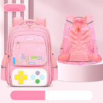 Gaming-Themed Kids Backpack – Tetris & Console Design