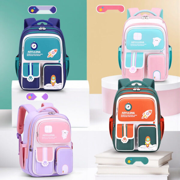 Cute & Creative School Bags for Kids – British Style with Space & Animal Themes