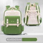 Modern Color-Block School Backpacks – Warm & Minimal Design