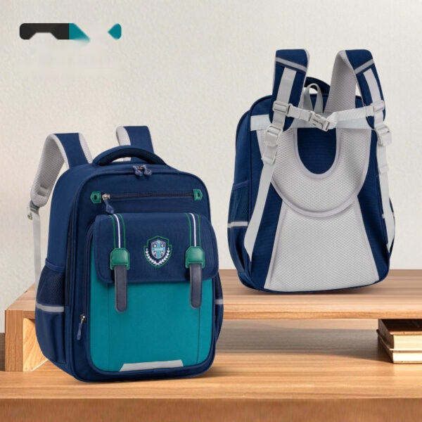 Classic School Backpacks for Kids – Elegant Badge Design