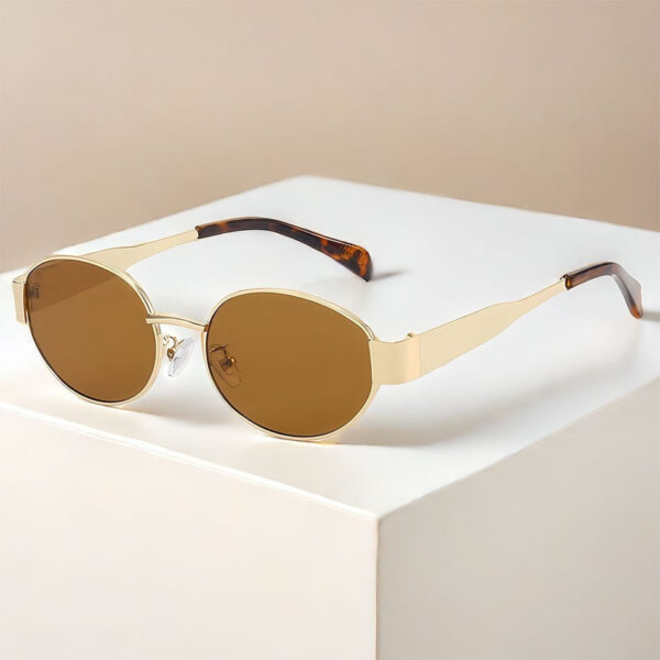 Trendy Oval Sunglasses with a Modern Edge