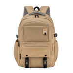 Waterproof PU Backpack – Multi-Layer Storage