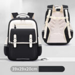 Modern Color-Block School Backpacks – Warm & Minimal Design