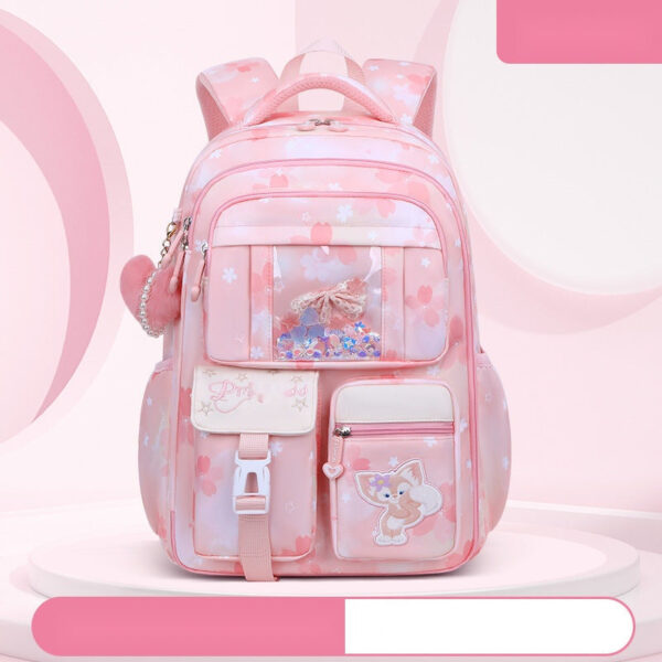 Princess-Themed School Backpacks for Girls – Floral & Cartoon Style