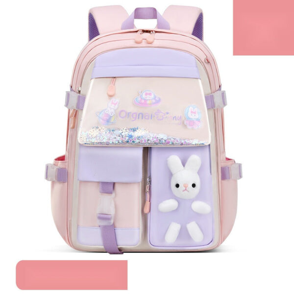 Bunny School Backpacks for Girls – Glitter & Plush Charm