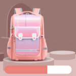 Glossy Gradient Checkered School Backpacks – Bold & Trendy for Kids