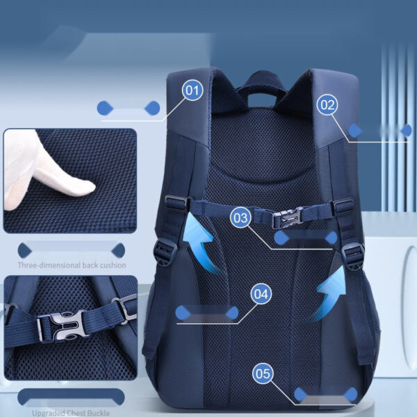 HUAPAI NO.1 School Backpacks – Sturdy & Sporty Design for Kids