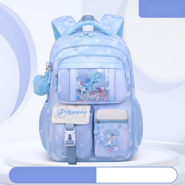 Princess-Themed School Backpacks for Girls – Floral & Cartoon Style