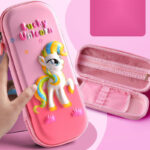 3D Cartoon Zipper Pencil Case for Kids