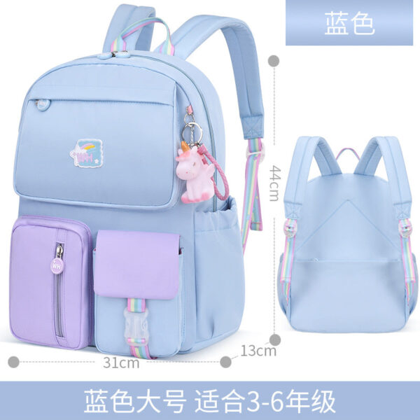 New Ultra-Light Girls' School Backpack – Spine Care & Burden-Reducing Bag for Primary School Students