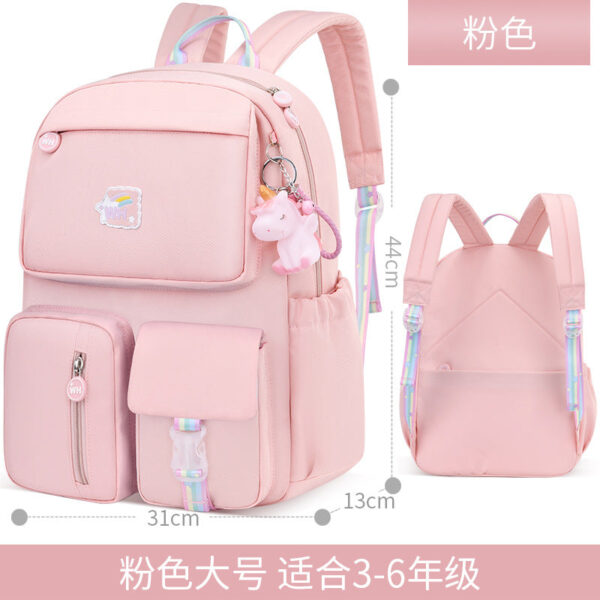 New Ultra-Light Girls' School Backpack – Spine Care & Burden-Reducing Bag for Primary School Students