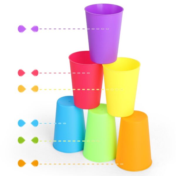 Cross-border children's stacking cups, educational toys, color enlightenment, cognition, quick stacking cup props, parent-child children's table games