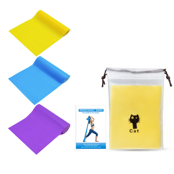 Amazon popular TPE rally bands, yoga exercises, elastic bands, strength training resistance bands, fitness equipment wholesale