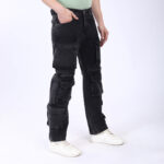 DARK GREY BAGGY CARGO FIT JEAN 4831-1