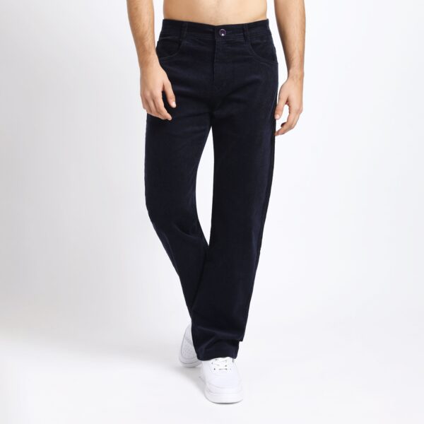 BARITONE NAVY CORDUROY PANTS 4770-1