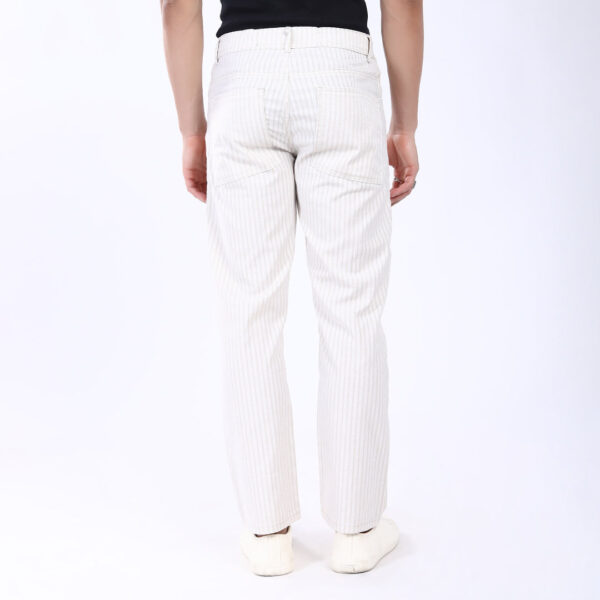 OFF WHITE STRIPE LINEN PANTS 4913-1