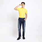 DARK BLUE CARR0T FIT JEAN TEDDY 4791-1