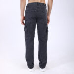 DARK GREY BAGGY CARGO FIT JEAN OVERDYED 4898-3