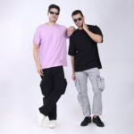 GREY BAGGY CARGO FIT JEANS WITH LARGE POCKET 4899-3