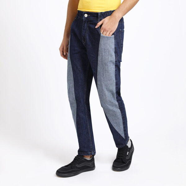 DARK BLUE CARR0T FIT JEAN TEDDY 4791-1
