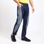 DARK BLUE CARR0T FIT JEAN TEDDY 4791-1