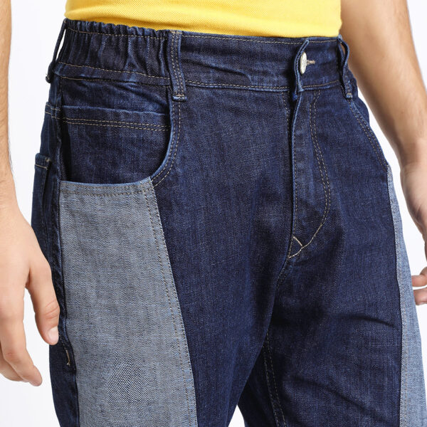 DARK BLUE CARR0T FIT JEAN TEDDY 4791-1