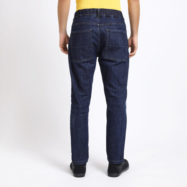 DARK BLUE CARR0T FIT JEAN TEDDY 4791-1